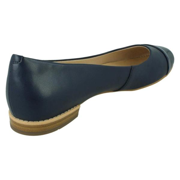 Clarks Ladies Clarks Flat Ballerina Shoes Festival Gold