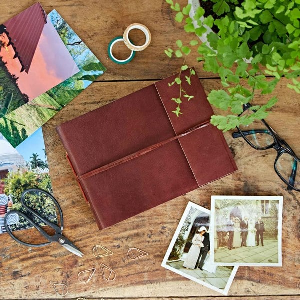 Paper High Distressed Leather Photo Album