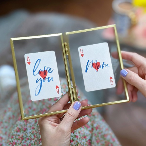 Hands & Hearts Love you Mum playing cards gift set