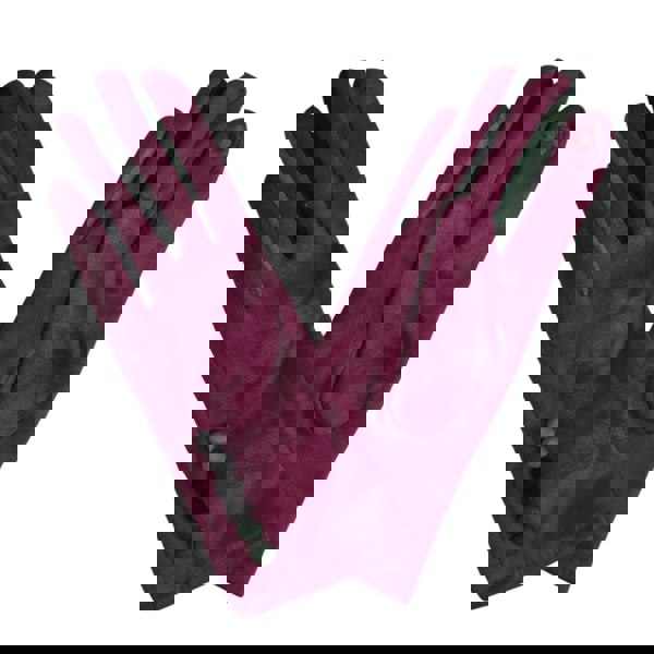 Love EMVY Vibrant Colourful Contrast Ladies Gloves With Button Detailing