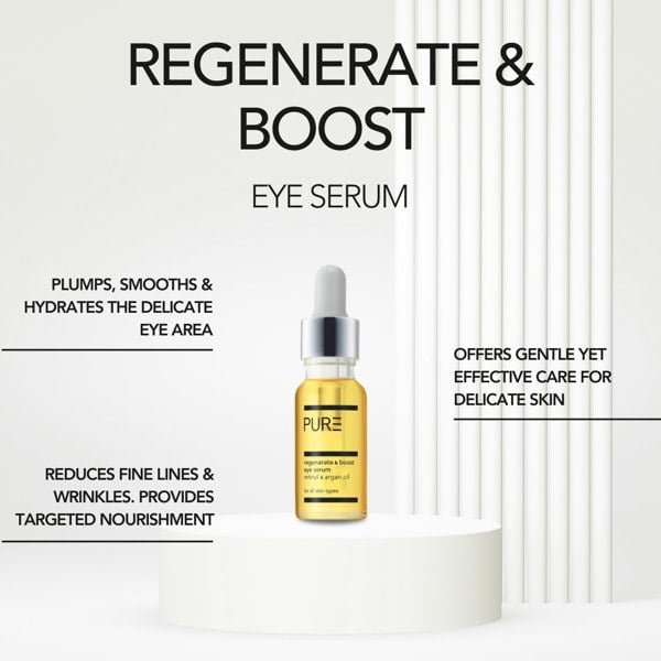 PURE Regenerate & Boost Eye Serum (15ml) | PURE Spa Skincare