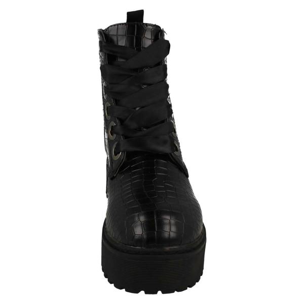 Spot On Ladies Spot On Platform Ankle Boots F51044