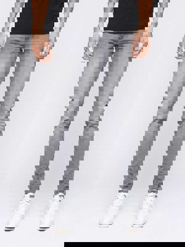 Crosshatch Buraca Slim Fit Denim Jeans Grey Wash