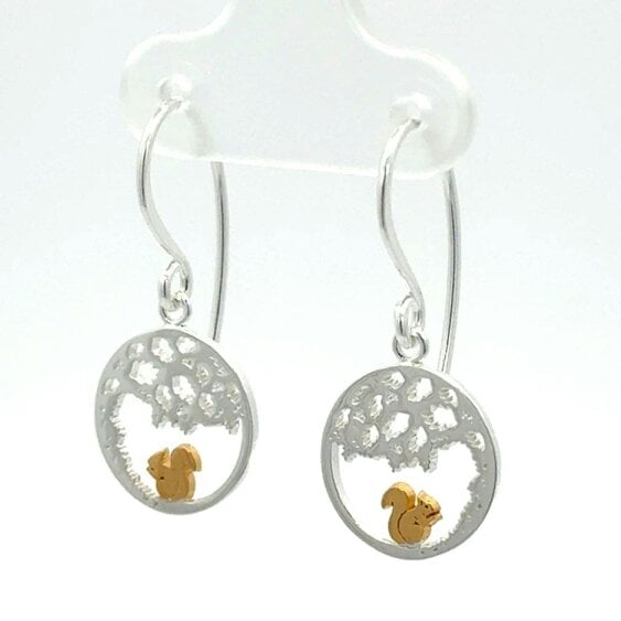 Reeves & Reeves Squirrel Nutkin Drop Earrings