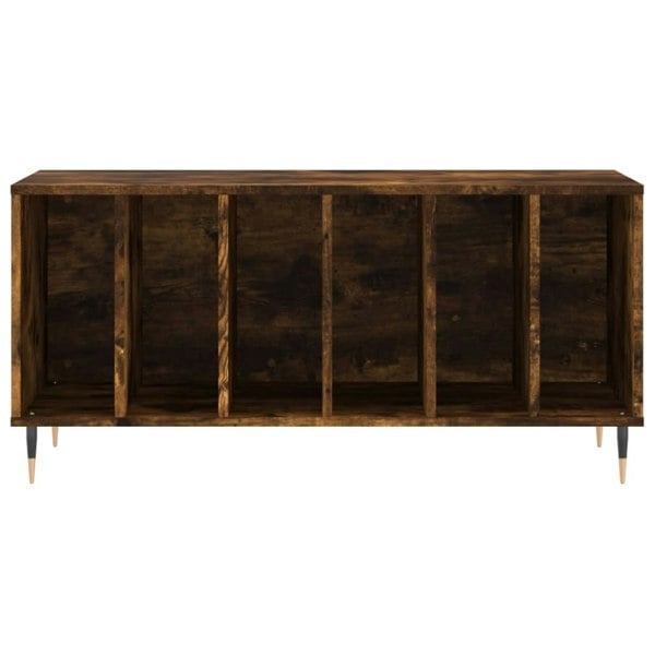 Berkfield Record Cabinet Smoked Oak 100x38x48 cm Engineered Wood