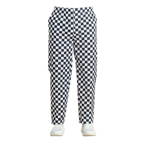 Premier Essential Unisex Chefs Trouser / Catering Workwear - Black/White (Big Check)