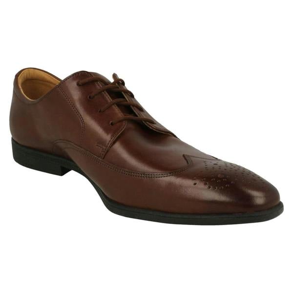 Clarks Mens Clarks Brogue Detailed Shoes Bampton Wing