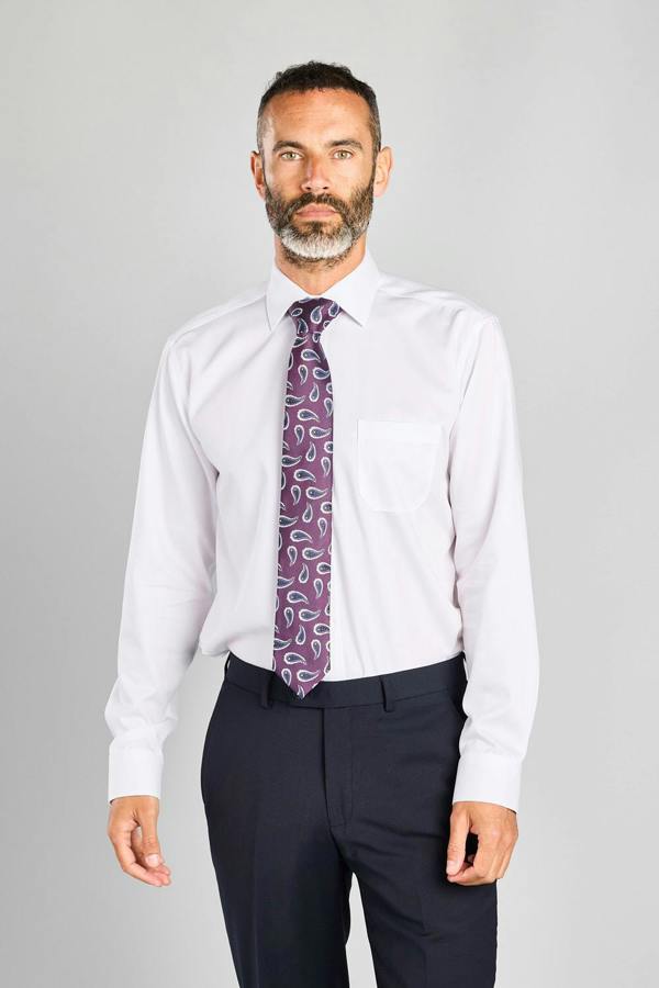 White Non-Iron Pure Cotton Twill Shirt
