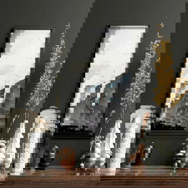 Modern Wall Art For Living Room Uk | Set of 3 Urban Skyscrapers Wall art Prints