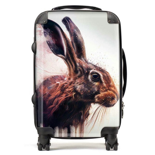 Warren Reed Hare Face Splashart Suitcase