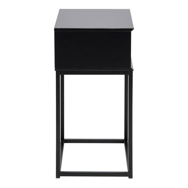 Furniture To Go Mitra 1 Drawer Bedside Table in Black