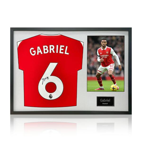 Gabriel Magalhães Signed Arsenal 24/25 Shirt Classic Frame