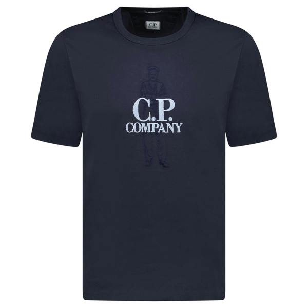 CP Company Mercerized Cotton Jersey Sailor T-Shirt Navy - chancefashionco