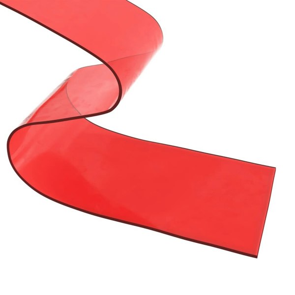 Berkfield Door Curtain Red 200 mmx1.6 mm 10 m PVC