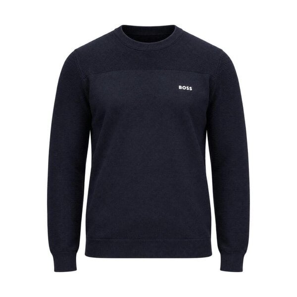 BOSS Momentum-X Crew Neck Jumper Dark Blue