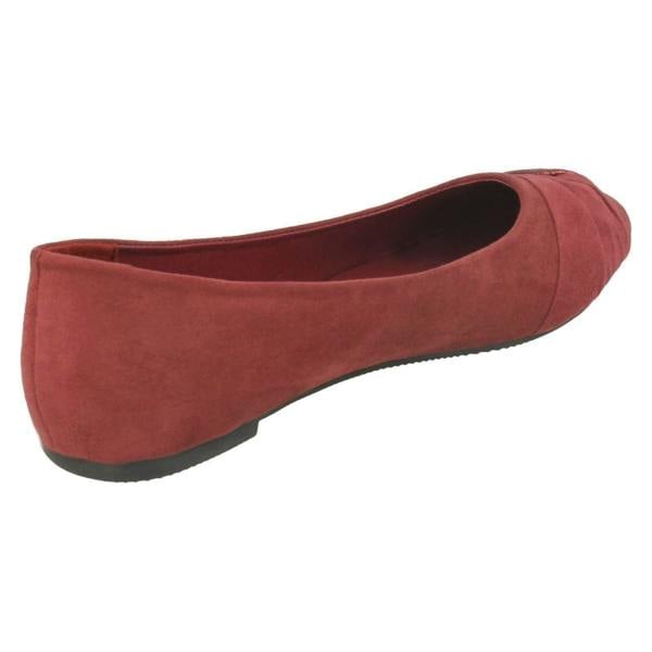 Spot On Ladies Spot On Twist Vamp Ballerinas
