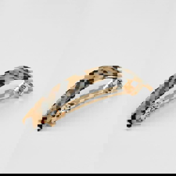 Narrow Arched Barrette Clip in 11cm White Tokio Handmade French Hair Accessories at Tegen Accessories