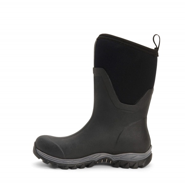 Muck Boots Unisex Arctic Sport Mid Pull On Wellies - Black/Black