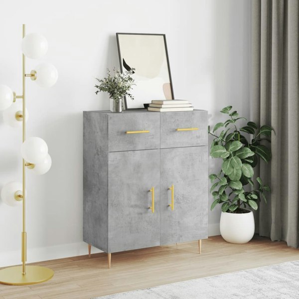 Berkfield Sideboard Concrete Grey 69.5x34x90 cm Engineered Wood