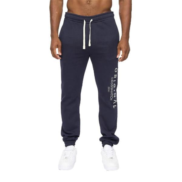 Crosshatch Mens Jamals Jogging Bottoms - Navy - 