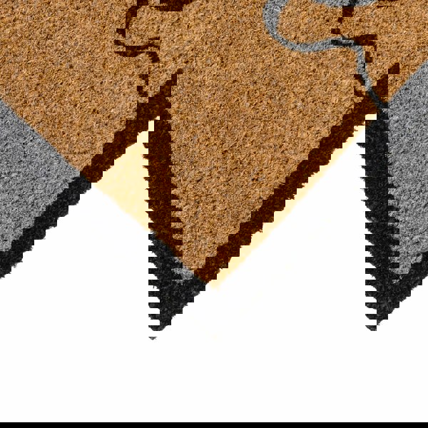 JVL Eco-Friendly Latex Backed Coir Entrance Doormat, 40x60cm - Failte