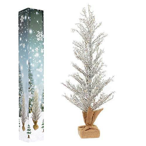 18in to 36in Pre-Lit Artificial Christmas Trees with Warm White LED Lights image 3