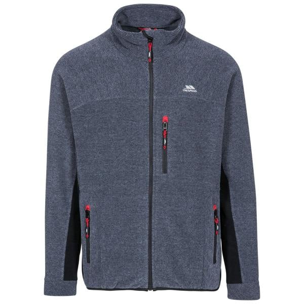 Trespass Mens Jynx Full Zip Fleece Jacket - Navy Stripe