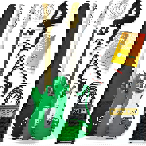 3rd Avenue Full Size Electric Pack Electric Guitars#Colour_Green