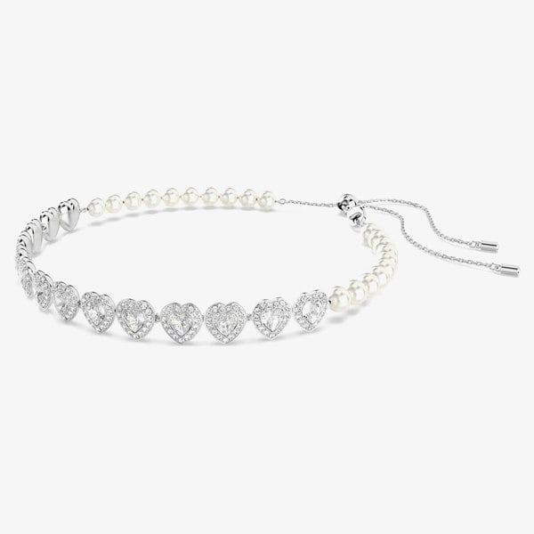 Swarovski Ariana Grande X Swarovski Capsule White Crystal Heart Choker Necklace 5720861