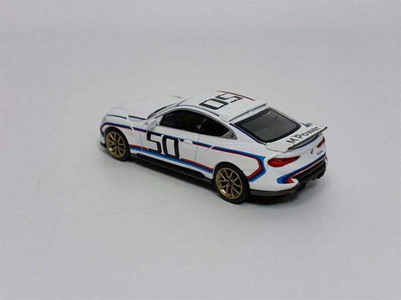 Mini GT BMW 3.0 CSL White LHD 1:64 Scale Mini GT MGT00863L
