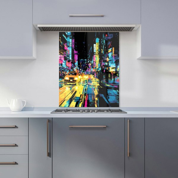 Warren Reed New York City Streets Glass Kitchen Splashback - 00020