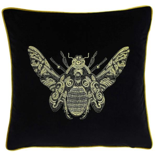 Paoletti Cerana Cushion Cover - Black - 