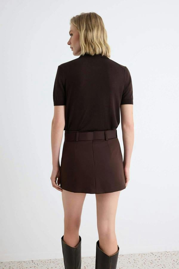 Belted Mini Skort