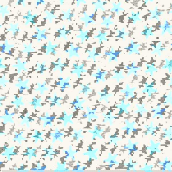 Big Little Bedrooms Starfish Lampshade, Blue