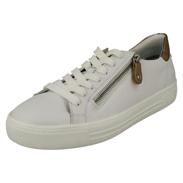 Remonte Ladies Remonte Platform Zip Detailed Trainers D0903