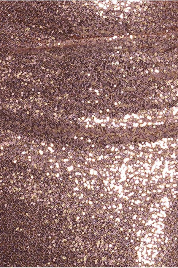 Off The Shoulder Sequin Wing Maxi Dress - Champagne DR3616