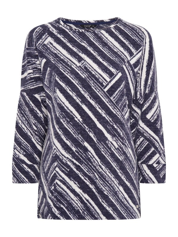 TIGI-Wear All Over Striped Print Top