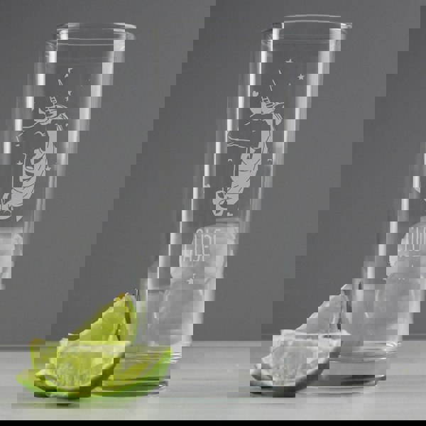 Personalised Memento Company Personalised Unicorn Engraved Hi Ball Glass