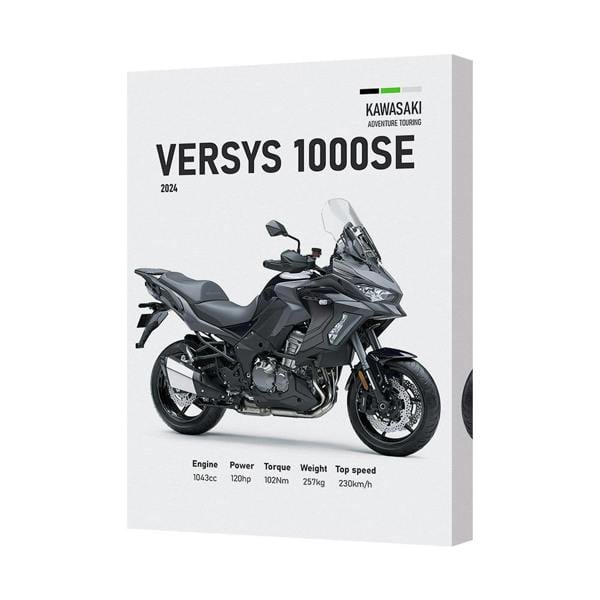 Benjamin Tate Design Versys 1000SE Motorcycle Canvas Print 2024 Handcrafted In UK