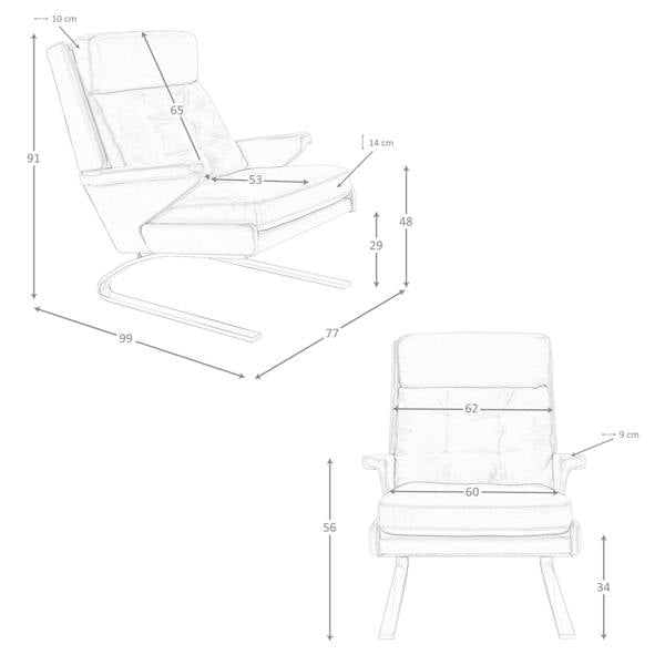 Angel Cerdá Camel Leather Armchair 5157