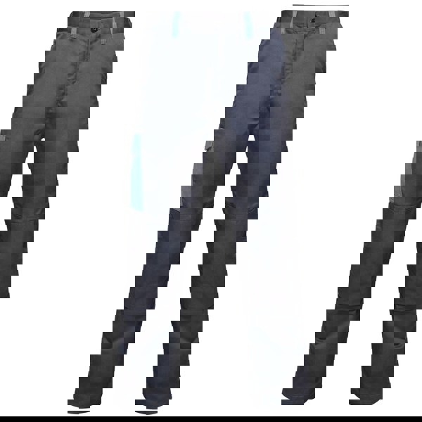 Regatta Mens Contrast Cargo Work Trousers - Navy/ New Royal Blue