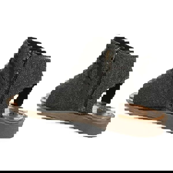 Blowfish Malibu Denver - Women's Charcoal Strappy Low Wedge Sandals