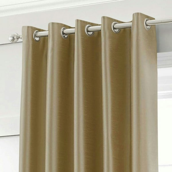 Intimates Faux Silk Eyelet Curtains - 168cm x 183cm