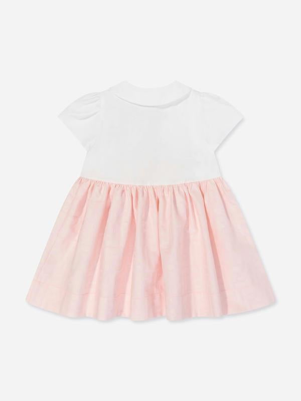 Fendi Kids Fendi Baby Girls FF Logo Dress in Pink