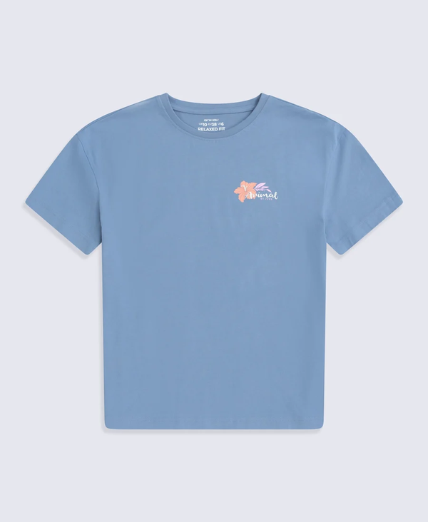 Animal Womens Leena St Ives Short-Sleeved T-Shirt - Blue