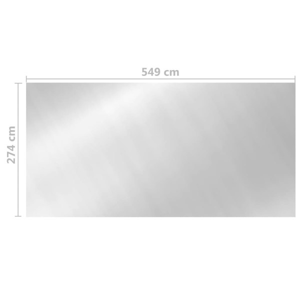 Berkfield Pool Cover Silver 549x274 cm PE