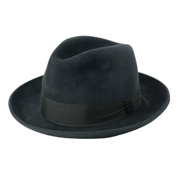 Gamble & Gunn Hannay Grey Luxury Fedora Susquehana Hat Co