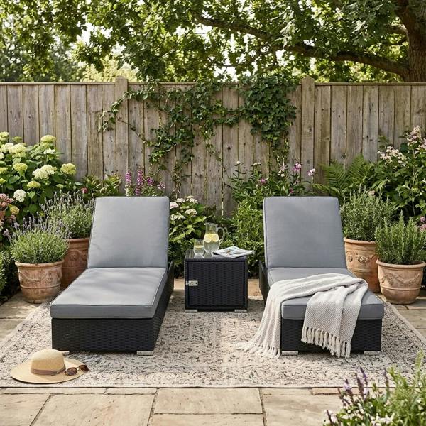 Jardi Rattan Sun Lounger Set