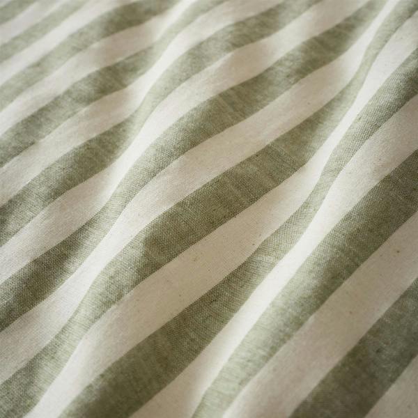 Pineapple Elephant Cotton Rich Woven Stripe Green Duvet Cover Set