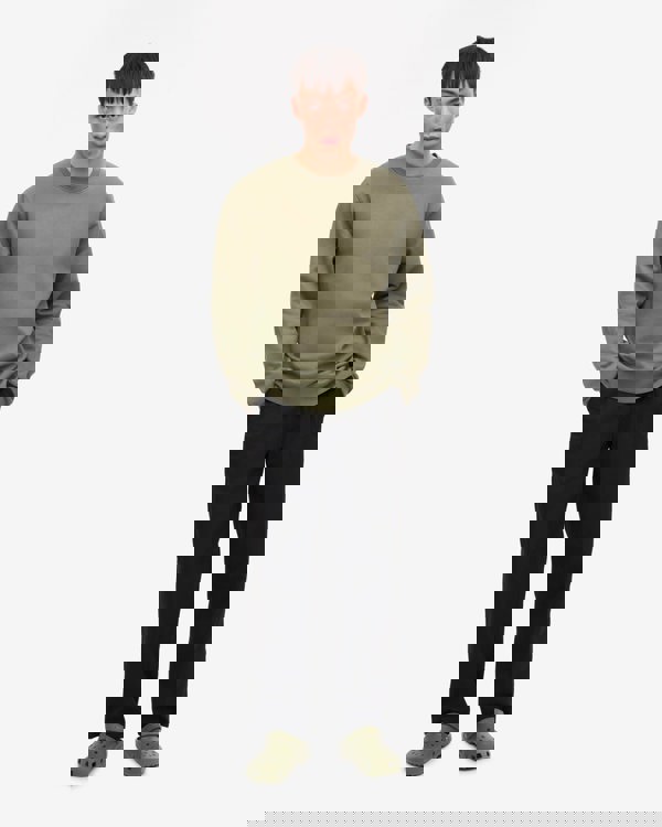 Colorful Standard Mens Classic Organic Crew Neck Sweatshirt - Dusty Olive